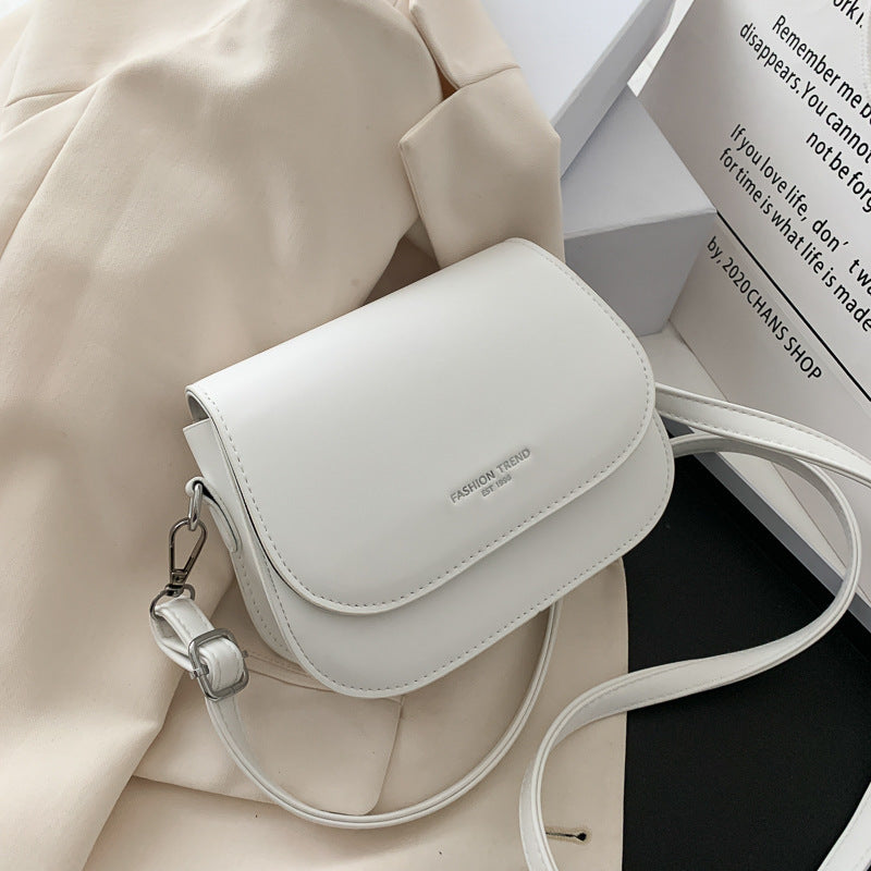 2025 New Fashion Trend Mini Crossbody Bag for Women, Soft PU Leather with Zipper Pocket and Snap Closure, Stylish Daily Accessory
