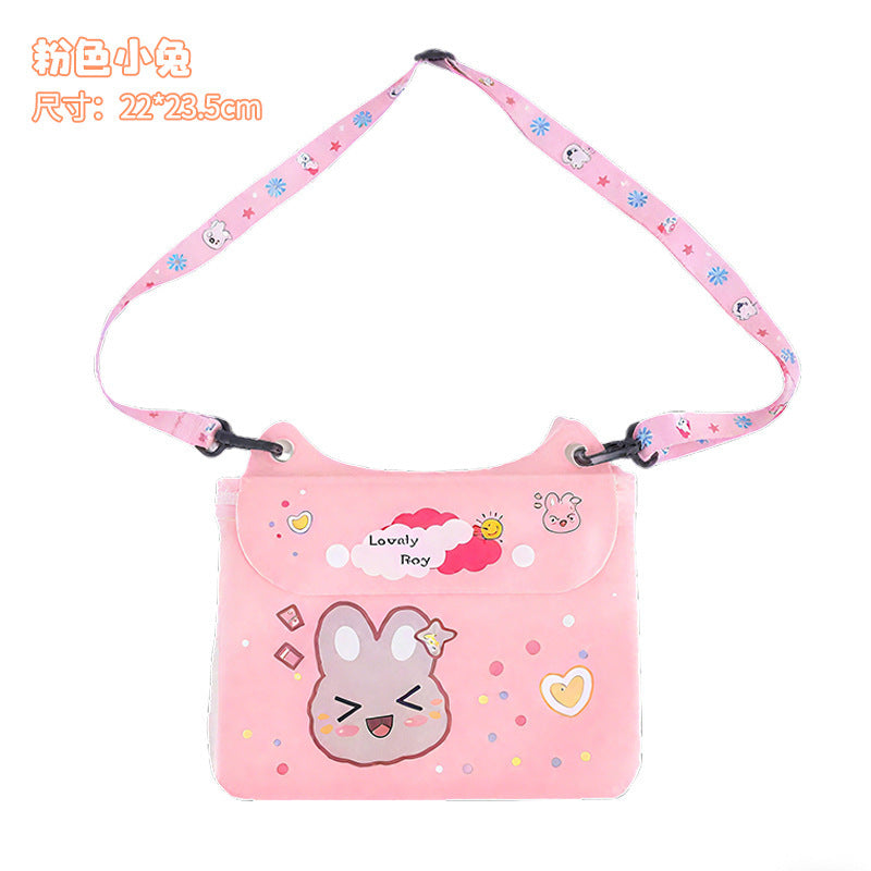 Cute Dinosaur Waterproof Waist Bag with Touch Screen Design for Outdoor Activities and Swimming