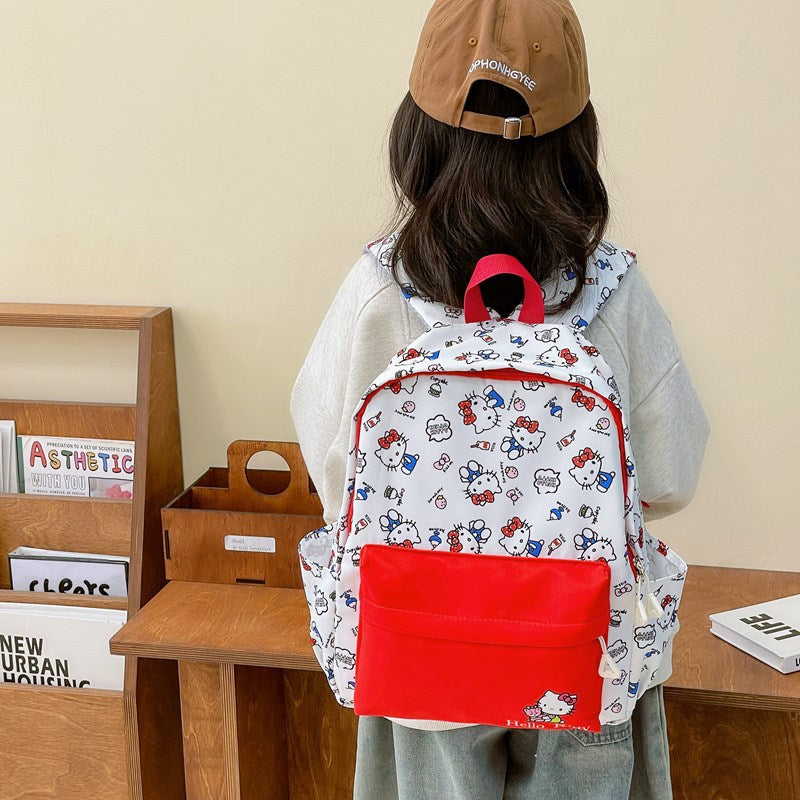 New Children's Schoolbag Kindergarten Cartoon Printed Clow M Backpack Cute Casual All-Match Backpack
