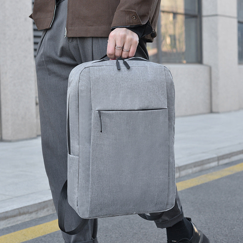 Computer Backpack Simple Men's Fashion 16-Inch Backpack Large Capacity Waterproof Schoolbag Backpack