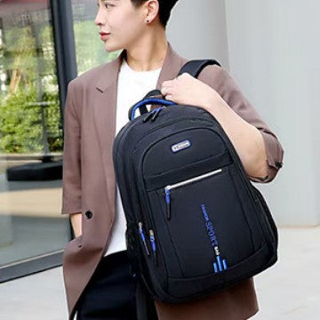 Men's Large Capacity Backpack Airpillow Straps Breathable Design Suitable for Business Travel Students Daily Use