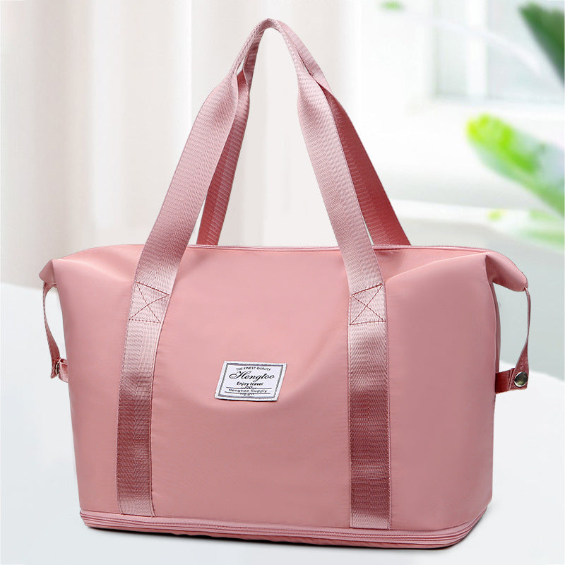 Travel Bag Women's Short-Distance Luggage Bag Portable Large Capacity Buggy Bag Foldable and Portable Travel Bags Storage Bag