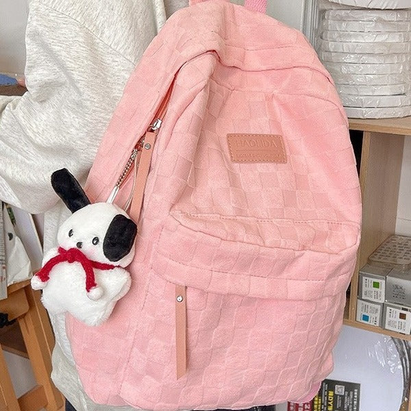 Stylish Quilted Backpack for Students and Daily Use with Large Capacity and Comfortable Design