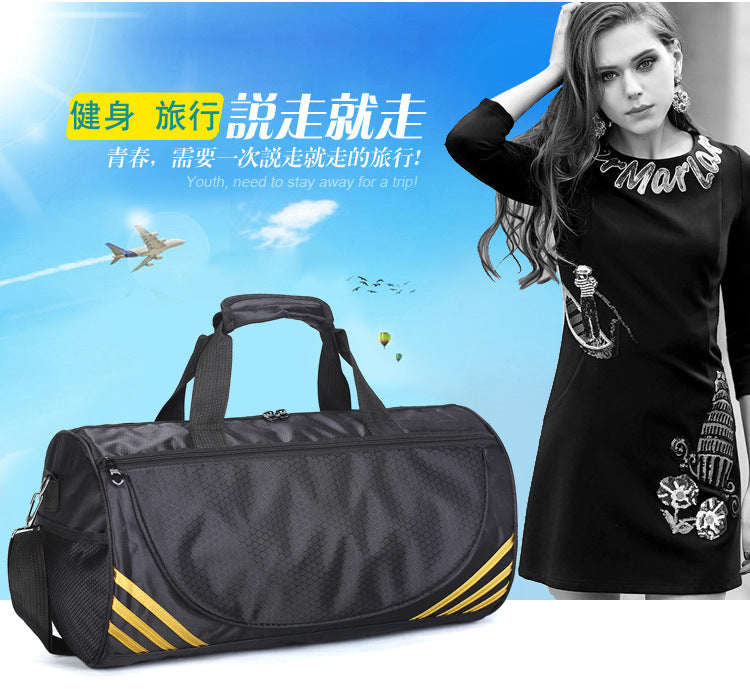 Sports Bag Men's Swimming Fitness Travel One Shoulder Bag Luggage Bag Yoga Taekwondo Bucket Bag