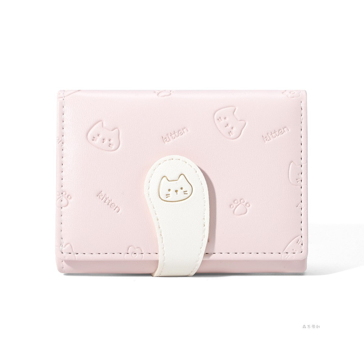 New Simple Cute Refreshing Flower Student Wallet Korean Style Fashion Short Pu Wallets for Women