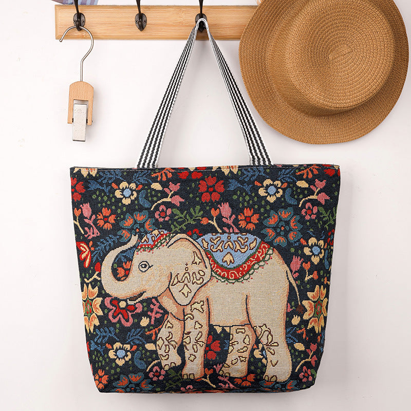 Outdoor Casual Shoulder Bag Women's Summer New Arrival Portable One-Shoulder Canvas