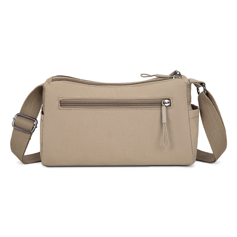 Stylish Oxford Fabric Crossbody Bag with Zipper Closure and Multiple Pockets for Daily Use