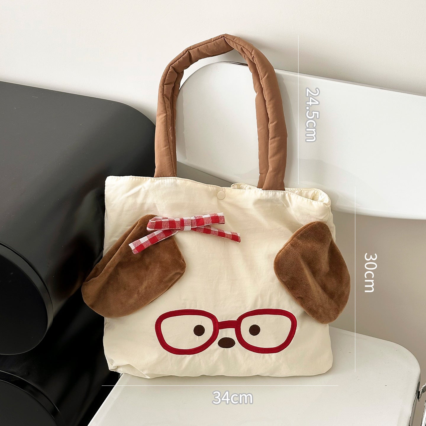 Cartoon Shoulder Bag Girl Versatile Commuter Tote Student Large Capacity Tutorial Handbag for Class