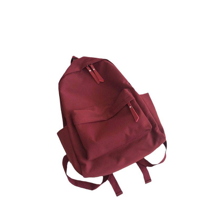 Minimalist Campus Backpack for Students with Waterproof Canvas, Large Capacity and Comfortable Padded Straps