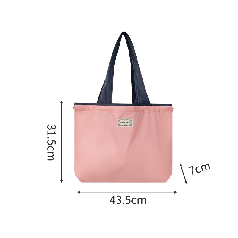 Foldable Shopping Bag Portable Supermarket Eco-friendly Bag Fashion Portable Grocery Bag Eco-friendly Shopping Handbag