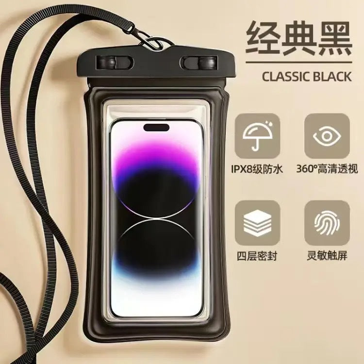 iPhone Waterproof Case with Touch Screen, IPX8 Rating for Swimming, Diving, Beach, and Outdoor Activities