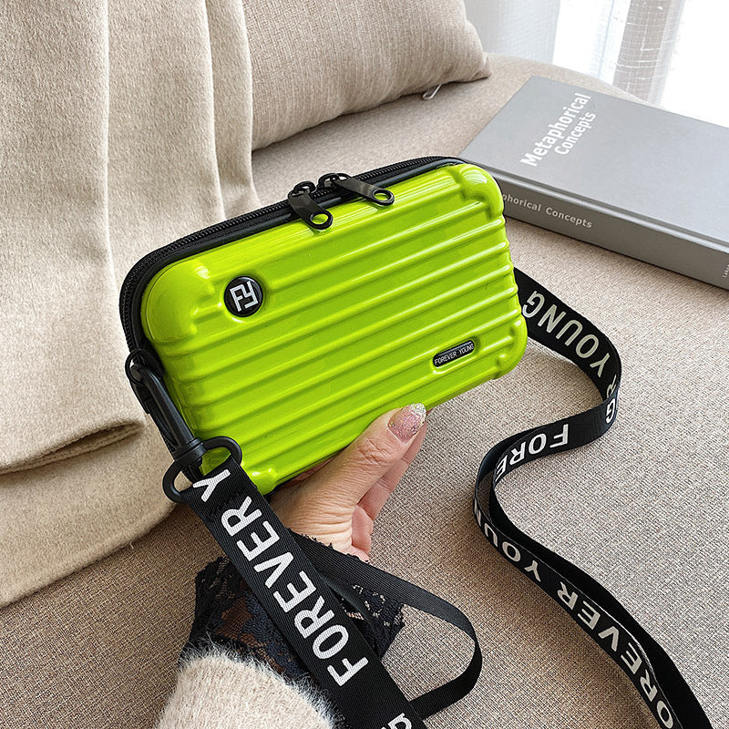 Stylish PC Hard Shell Cosmetic Bag with Adjustable Strap, Waterproof and Lightweight Travel Organizer for Everyday Use