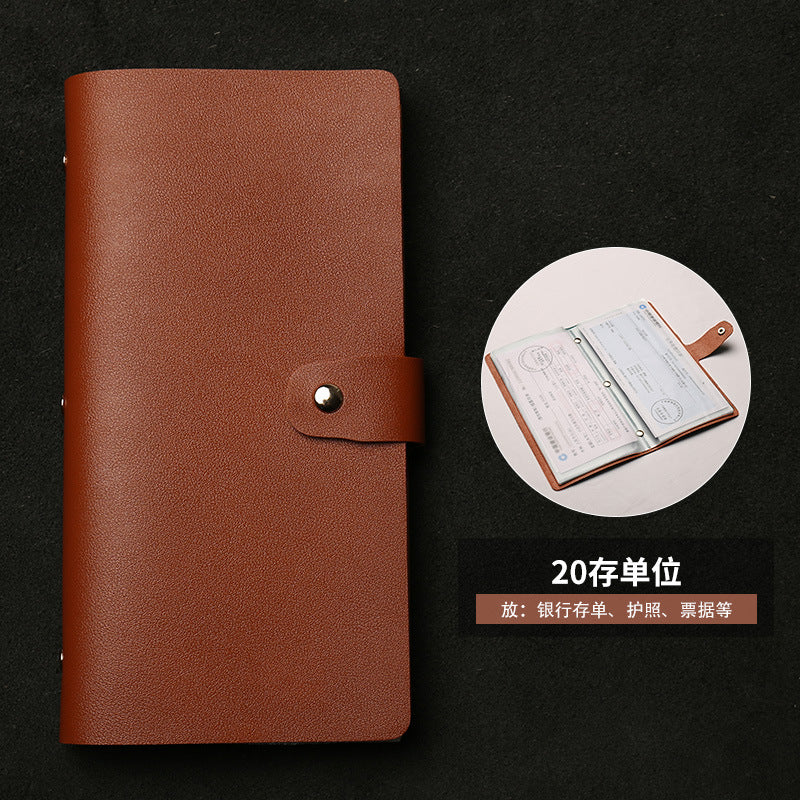 Bill Bank Deposit Single Clip New Check Multi-Function Folding Card Versatile Bag Men and Women
