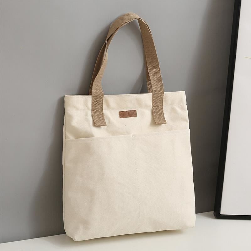 Computer Tote Bag Men's and Women's New Canvas Class Commuter Bag Large Capacity High Sense Canvas Bag