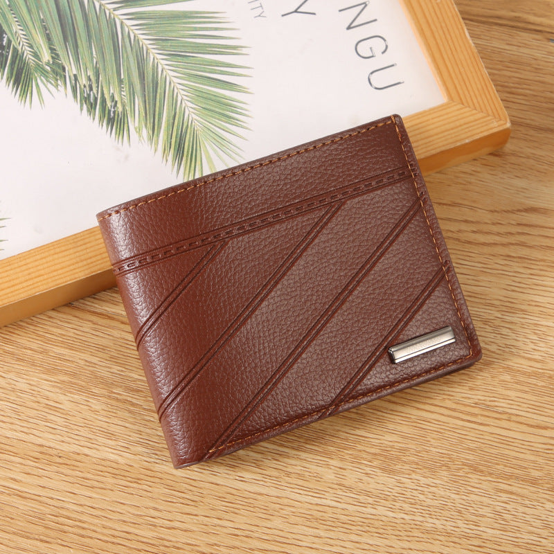 Men's Short Chic Wallet Card Holder Lightweight Expansion Design