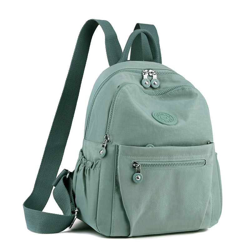 Fashionable Nylon Backpack for Women, Large Capacity with Multiple Pockets and Durable Design for Daily Use