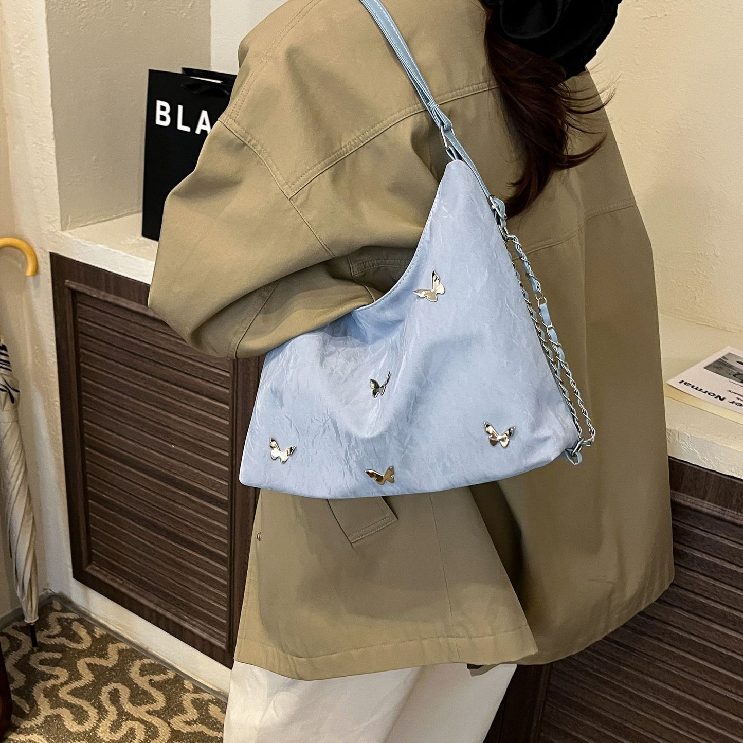 Large Capacity Women's Backpack New Multi-Functional Commuter Shoulders and One Shoulder Crossbody Bag