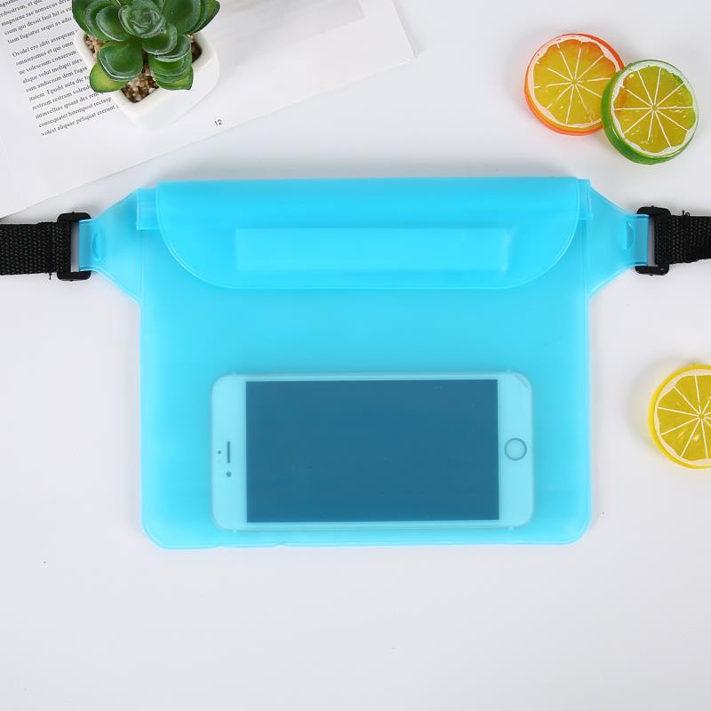 Waterproof PVC Waist Phone Bag for Outdoor Activities, Swimming, Hiking, and Beach Use