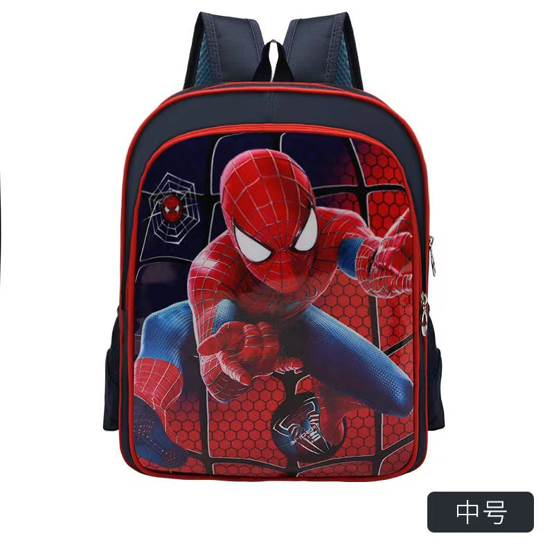 Cartoon Hero Children's Schoolbag Student Backpack Burden Alleviation Waterproof Wear-Resistant Spider-Man Ultraman