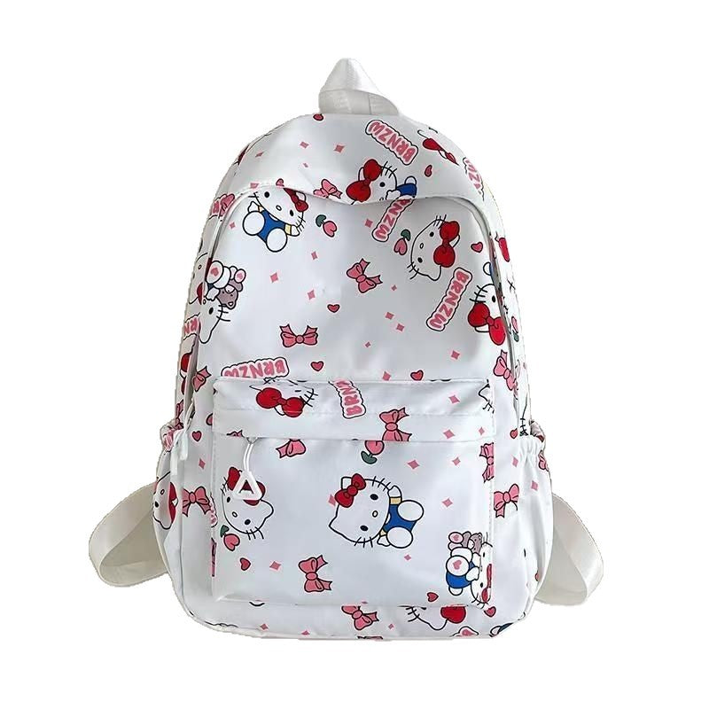 Hello Kitty Fashion New Schoolbag Female Versatile Student Backpack Large Capacity Middle School Student Schoolbag