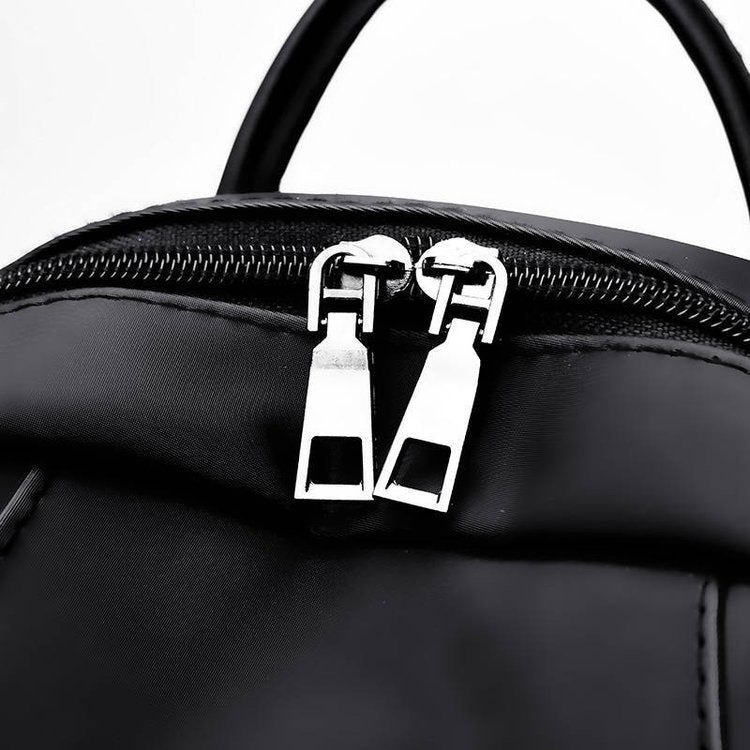 Oxford Cloth Backpack Women's New Simple Fashion Solid Color Trendy Korean Style Student All-Match Schoolbag