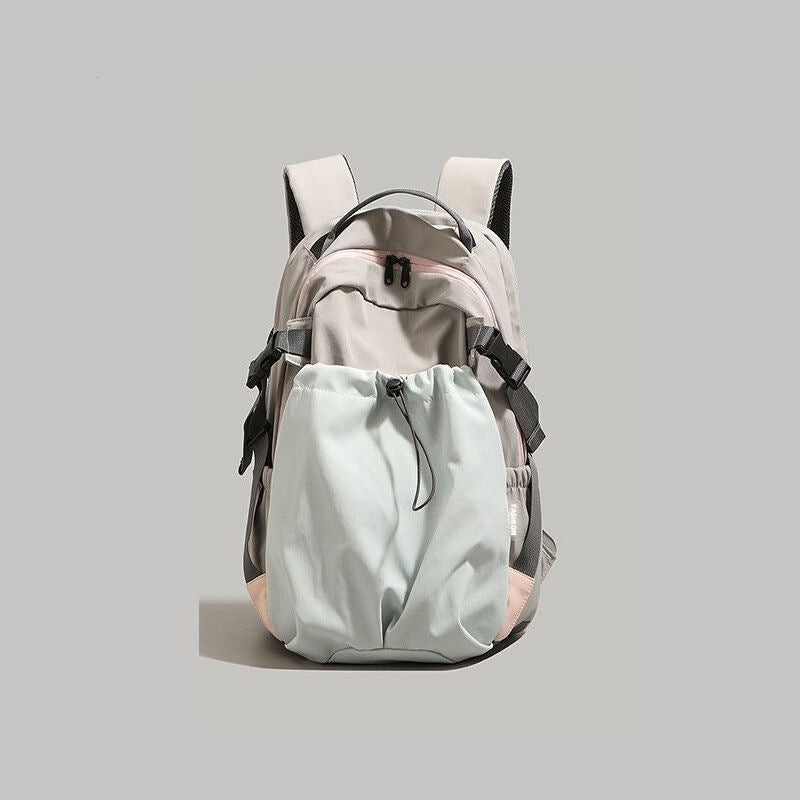 Nylon Backpack Women's Fashion Large Capacity Lightweight Backpack Junior High School Student Short-Distance Travel Bag