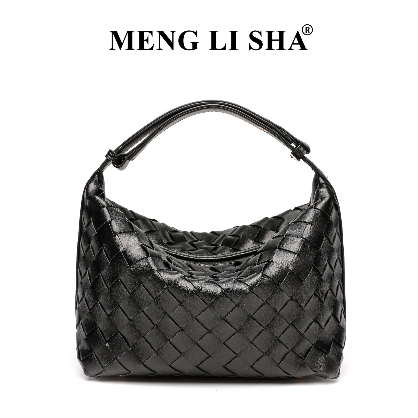 European and American New Suede Advanced Texture Woven Portable Lunch Bag Women's Fashion Simple Shoulder Crossbody Lunch Box Bag