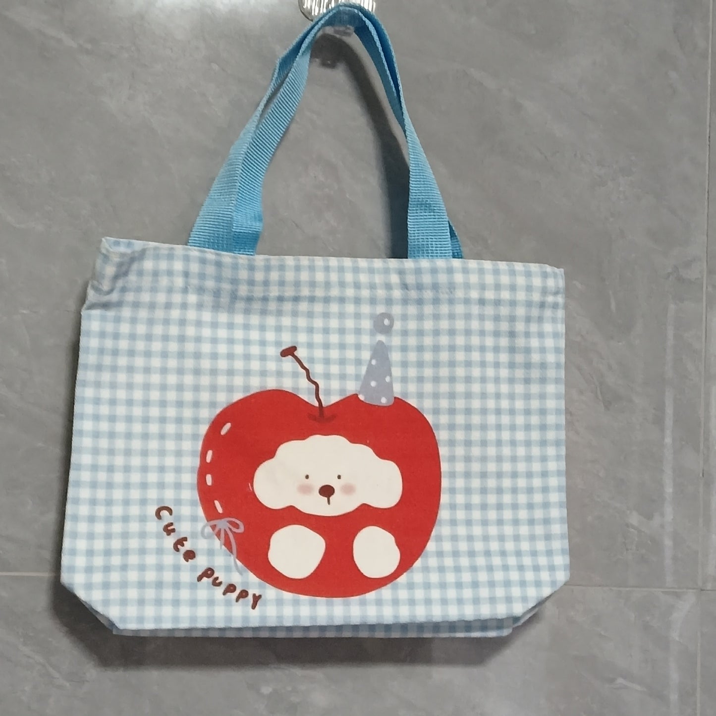 Striped Canvas Tote Bag with Custom Embroidery for Daily Use and Commuting