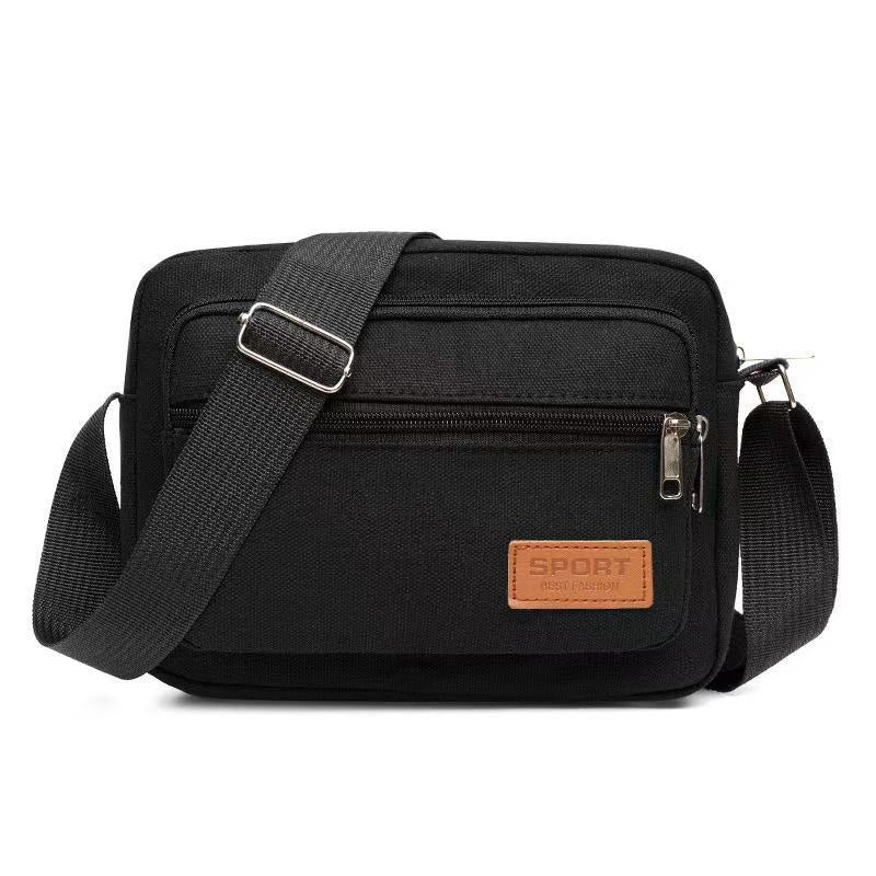 Fashionable Nylon Shoulder Bag with Multiple Pockets for Men and Women, Perfect for Daily Commute and Travel