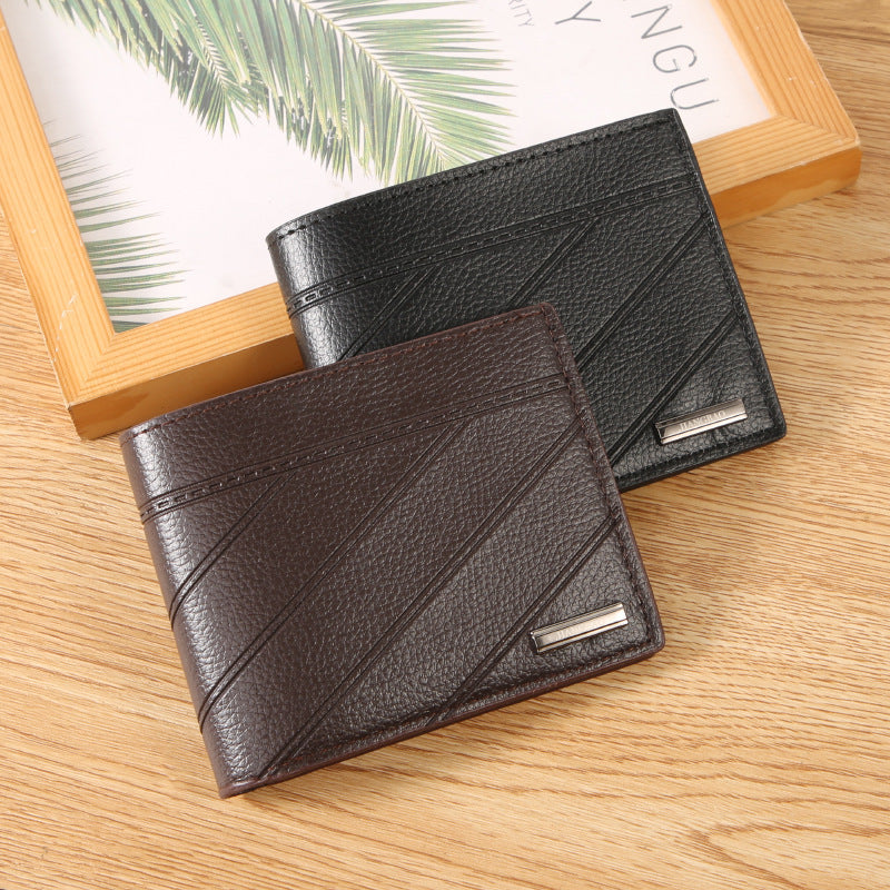 Men's Short Chic Wallet Card Holder Lightweight Expansion Design