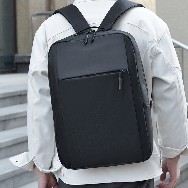 Computer Backpack Simple Men's Fashion 16-Inch Backpack Large Capacity Waterproof Schoolbag Backpack