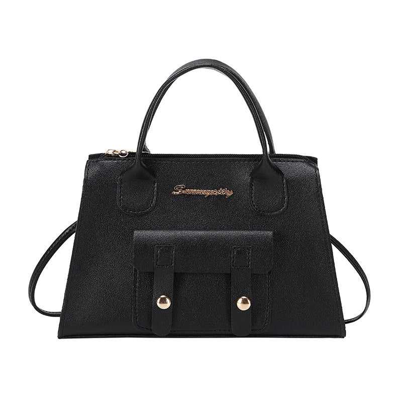 2025 New Korean Style Elegant Minimalist Crossbody Bag with Zipper Closure and Camera Pocket for Daily Use