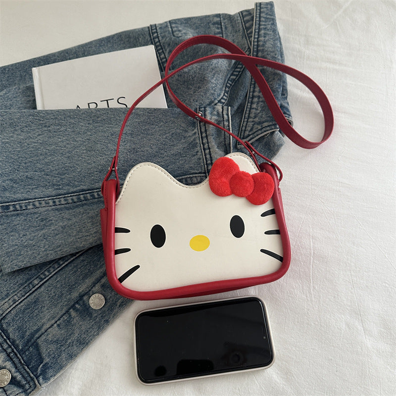 Cute Kitty Handbags Women's New Fashion Personality Shoulder Bag Trendy Crossbody Bag