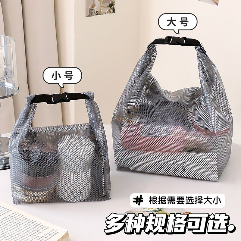 Portable Water-Proof Bag Large Capacity PVC Cosmetic Bag Foldable Storage Bag Girls Travel Packing Bag