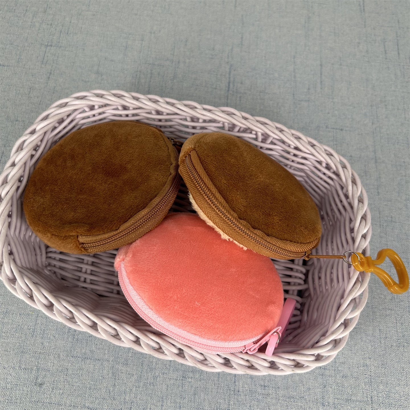 Women's Wallet Cute Plush Cookies Coin Purse Children's Gift Storage Bag Biscuit Portable Wallet