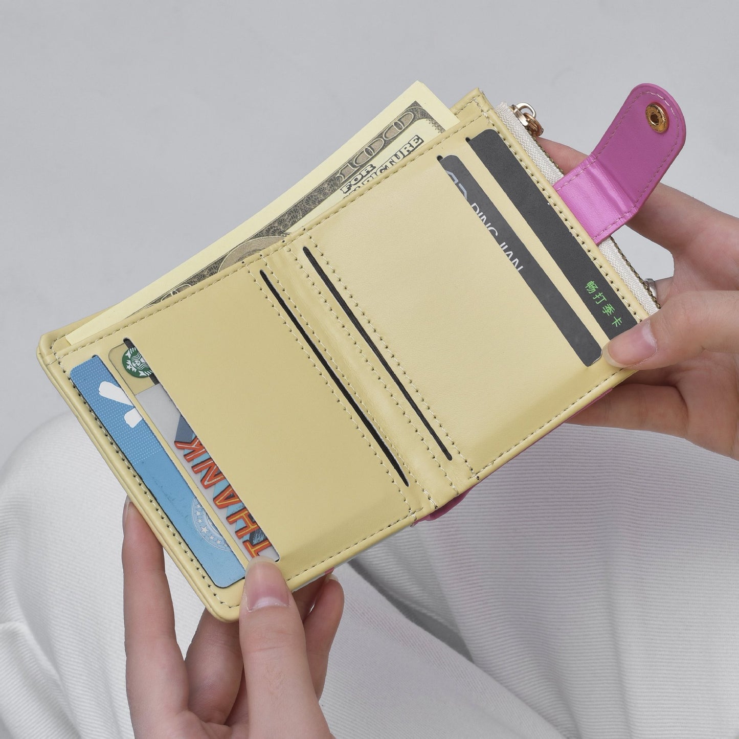 Cute Cartoon Dog Embroidered Card Holder with Multiple Slots, Lightweight and Portable Wallet for Women