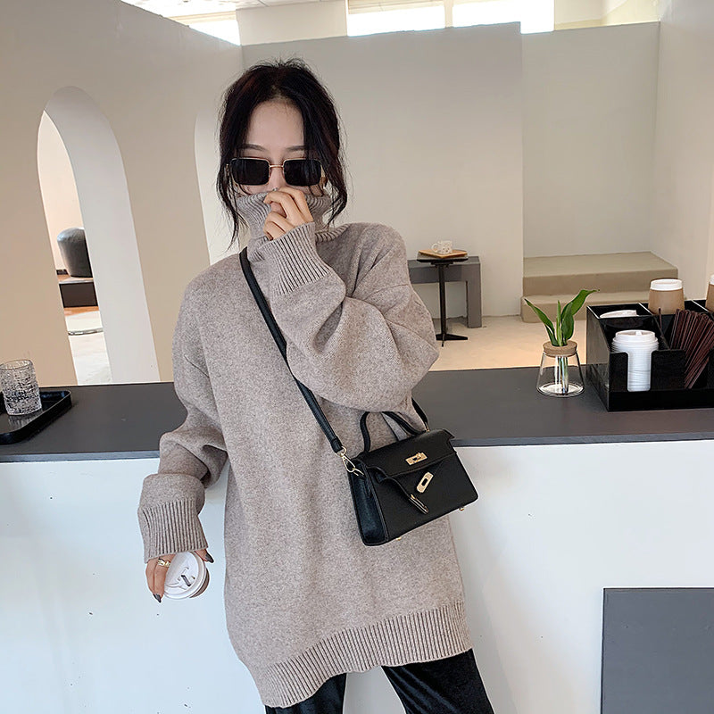 Handbag for Women Spring and Autumn New Twist Lock Fashion Trends Trendy Crossbody Bag