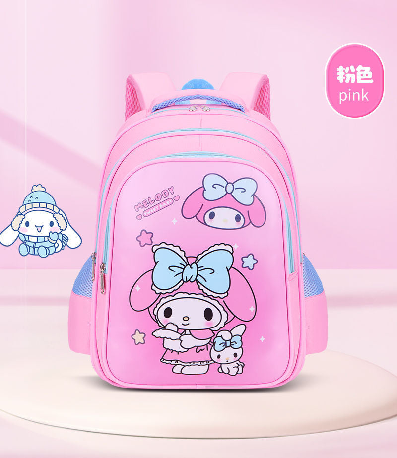 Kuromi Cartoon Backpack for Girls, Lightweight School Bag with Cushioned Straps, Perfect for Kindergarten and Elementary Students