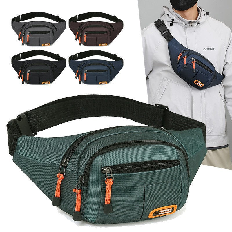 Thickened New Waist Bag Large Capacity Waterproof Slanted Chest Bag Wear-Resistant Portable and Versatile Mobile Phone Bag