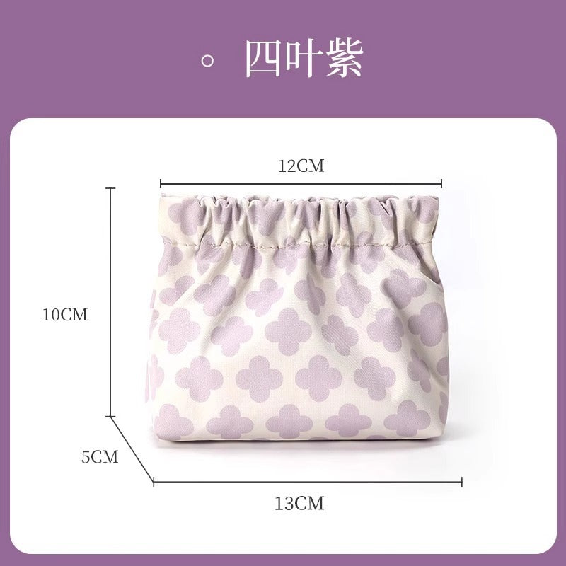 Storage Bag Waterproof Shrapnel Lipstick Cosmetic Bag Change Portable Shrapnel Bag Small Automatic Closing