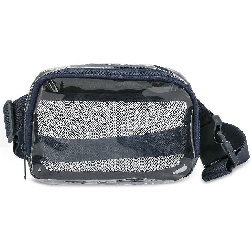 Transparent Waterproof Waist Bag with Adjustable Strap for Outdoor Sports and Travel
