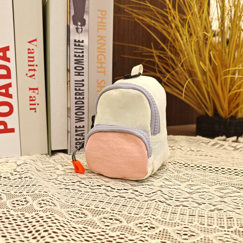Minimalist Color-blocked Compact Wallet Bag for Daily Use and Casual Styling