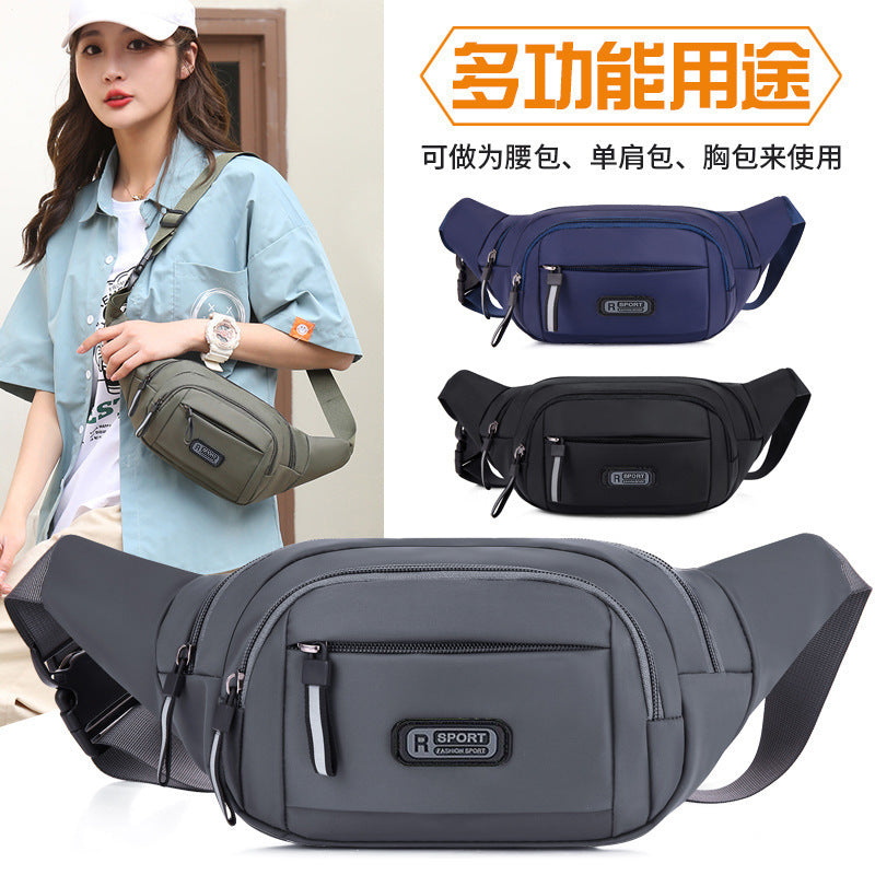 Fashion Sports Outdoor Multi-Functional Waist Bag Men's Large Capacity Construction Site Work Mobile Phone Bag