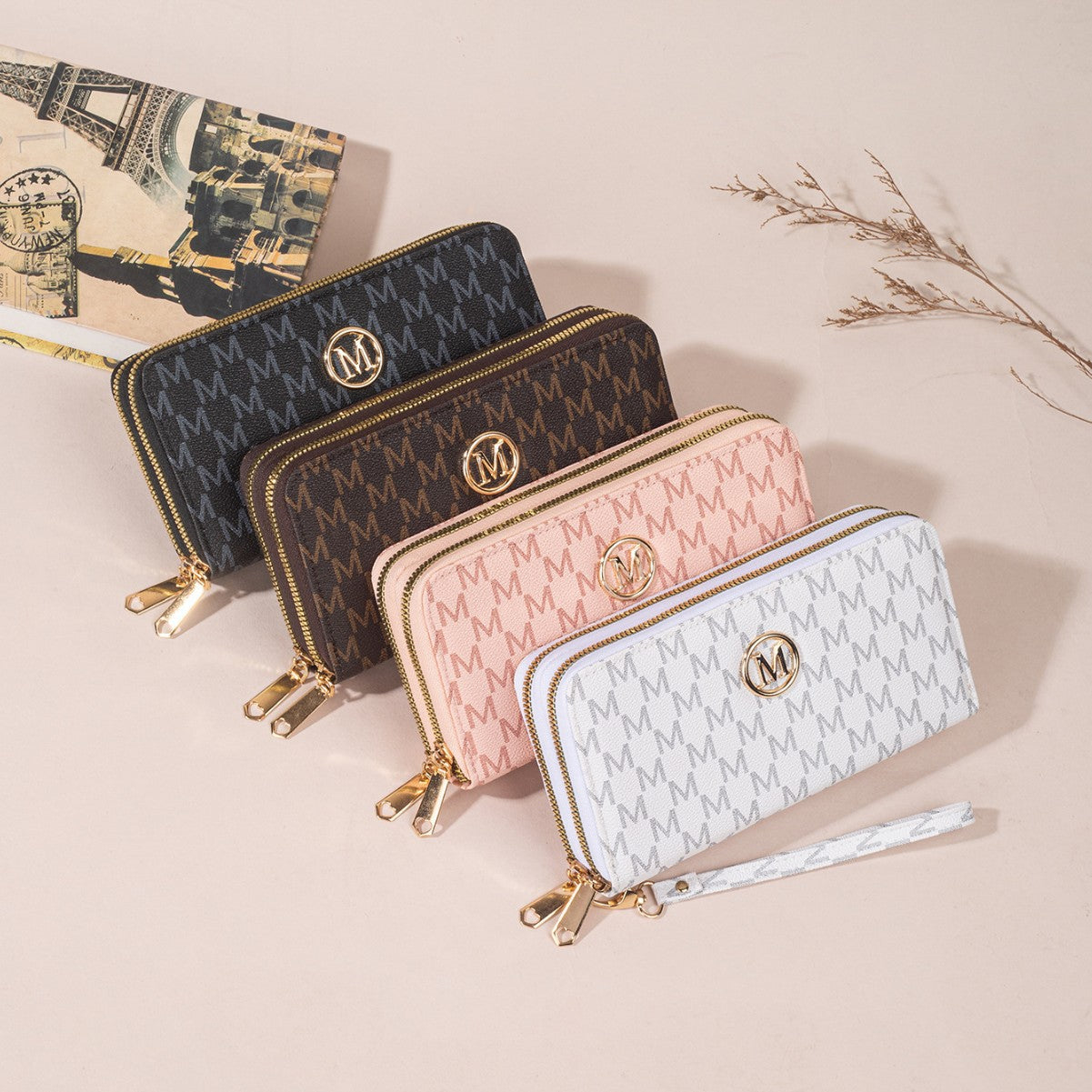 Stylish Women's Wallet with Zipper Closure and Multiple Card Slots for Everyday Use
