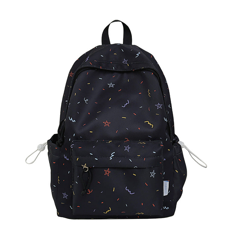 Cute Cartoon Print Backpack for Students with Large Capacity and Laptop Compartment, Perfect for School and Daily Use
