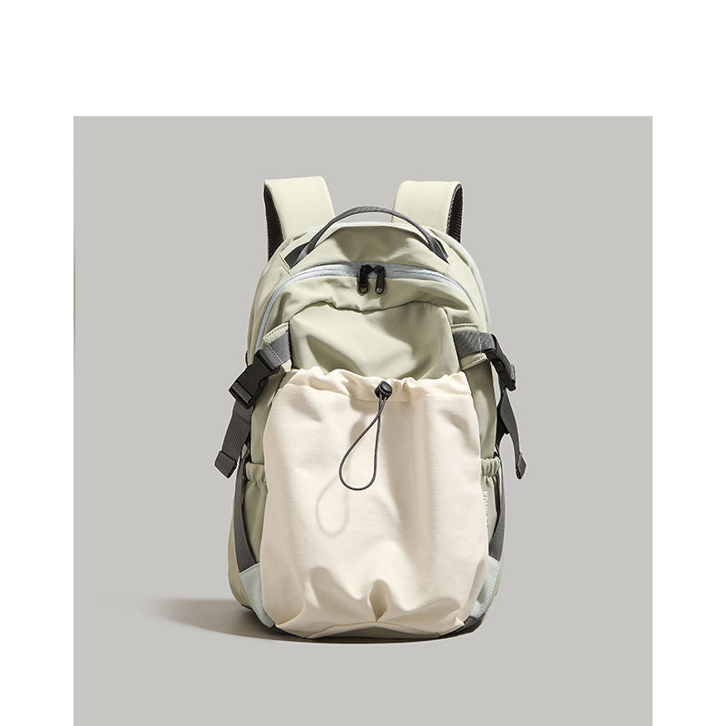Nylon Backpack Women's Fashion Large Capacity Lightweight Backpack Junior High School Student Short-Distance Travel Bag