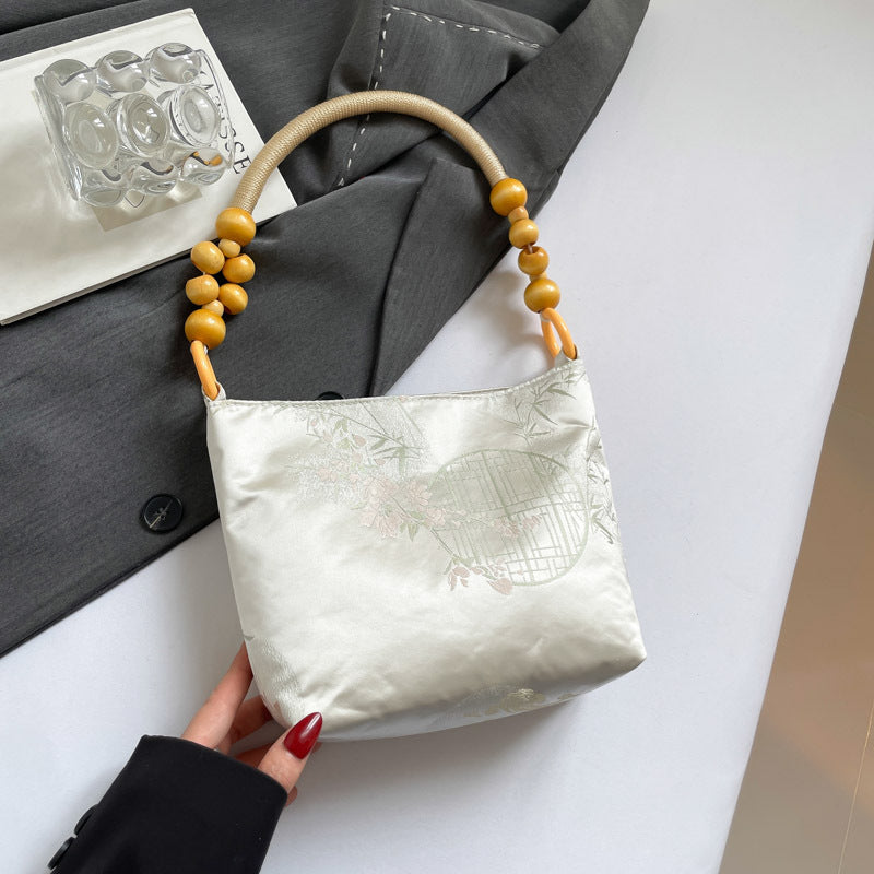 New Chinese Style Minority All-Match Underarm Bag Tote Bag for Women Summer New Good-looking Artistic Embroidered Shoulder Bag