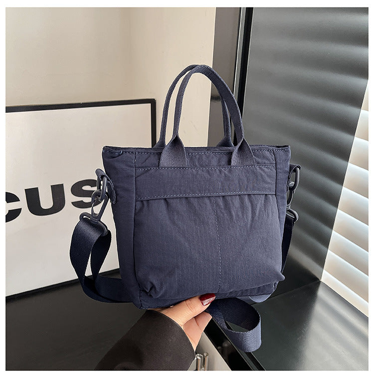 Large Capacity Women's Handbag High-Grade Lightweight down Tote Rhombus Plaid Cotton Coat Bag