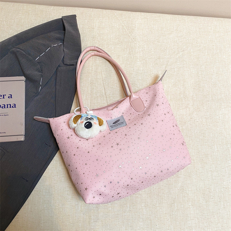 Korean Style Large Capacity Totes New Commuter Shoulder Underarm Chain Handbag