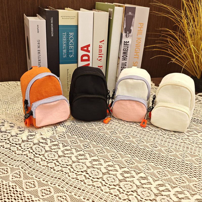 Minimalist Color-blocked Compact Wallet Bag for Daily Use and Casual Styling